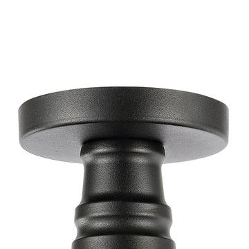 Camila 14"  Classic Industrial Indoor/Outdoor Iron LED Semi Flush Mount